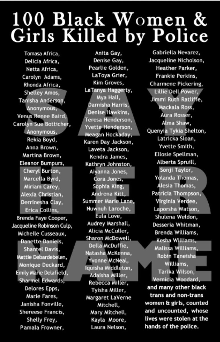 citeblackwomen's tweet photo. As we honor her life we think of Black women and girls that deserve to feel safe in their homes and public spaces #SayHerName https://t.co/EzUsgpIgQp