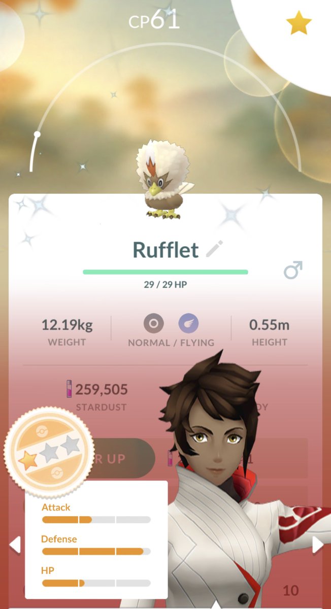 PodencoPogo's tweet photo. Ok yes I caught a lot of Sandshrews…BUT DO THEY COMPARE TO THIS?! When I’m telling you the noise I made when it came on my screen was not human 😂😂🤪✨✨✨ #PokemonGO #PokemonGOCommunityDay #shinyrufflet #shinypokemon https://t.co/jfHVREEazc