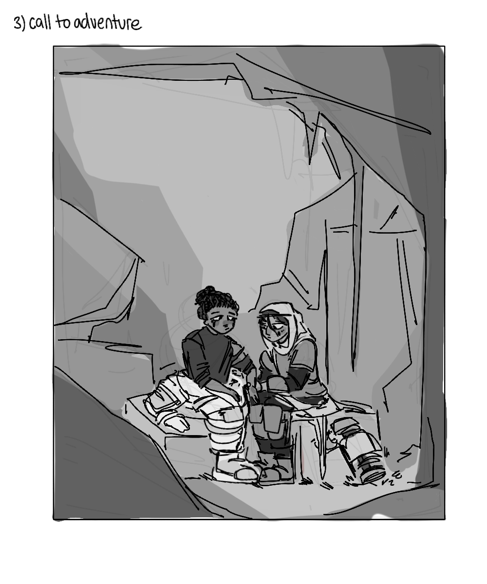 two years ago my friend and i started working on a space-themed found family adventure comic in our history class. today, it's now becoming a (slight) reality