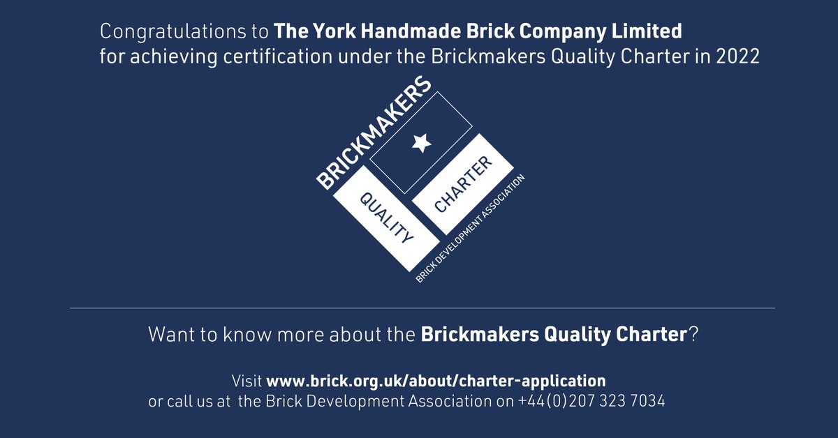BricksUK's tweet photo. Pleased that York handmade can be added to the list of BQC Credentialed firms for 2022/23.  Want to join an elite group of properly credentialed firms?  Click here:  https://t.co/5jXGDUPO2K

#Quality #bricksuk #brickmaker #procurementleaders https://t.co/IqHtkNuOCd