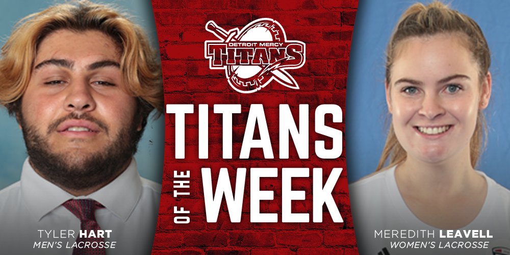 detroittitans's tweet photo. 𝐓𝐢𝐭𝐚𝐧𝐬 𝐨𝐟 𝐭𝐡𝐞 𝐖𝐞𝐞𝐤

🔹Tyler Hart @UDMLAX : Came off the bench to post 7 saves and helped the team to its biggest comeback win in school history

🔹Meredith Leavell @DetroitWLAX : Tallied 12 saves on the road in her 1st collegiate start

#DetroitsCollegeTeam ⚔️ https://t.co/dkSAAC8EjG