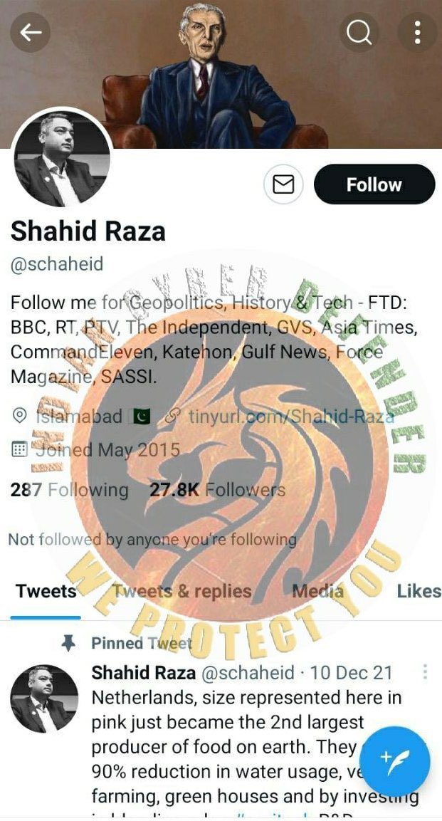 Hi @GeorgeSalama, this Indian mass reporting group is openly claiming credit for having @schaheid suspended. Shahid is a well known analyst who appears in credible news programs. He never violated any @Twitter rules. Please investigate & restore the account.