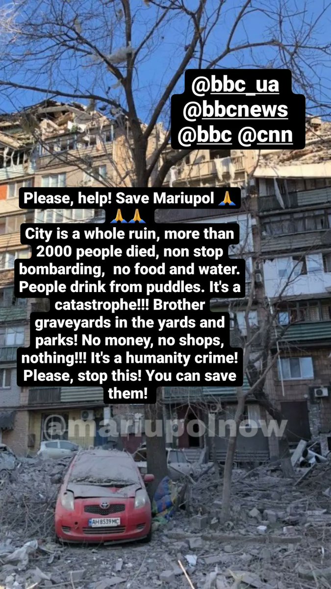 highflybirdsS's tweet photo. Please, help us, world! It's horrible, it's a humanity crime!!! #StopPutin #StopRussia #StopWar https://t.co/DOKprEM7Ae