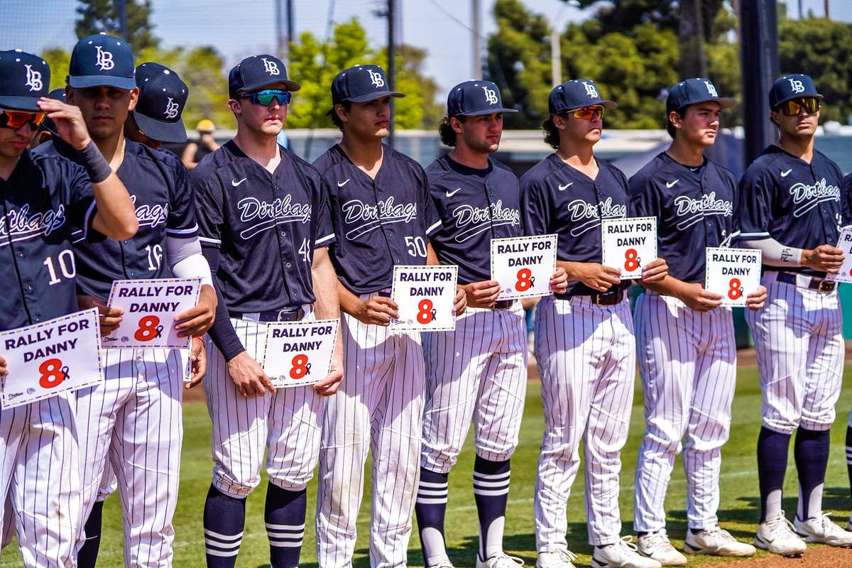LBDirtbags's tweet photo. It’s more than a game.
Long Beach State stands with @ZagBaseball in support of Associate Head Coach Danny Evans and his fight against cancer.
#RallyforDanny https://t.co/McFqLlhFf5