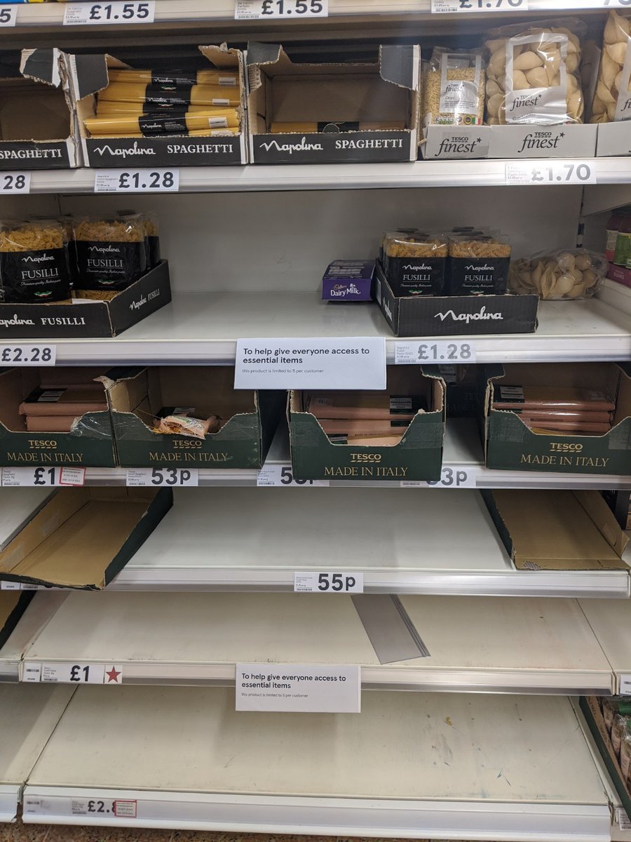 carolineoreo's tweet photo. Looking through old photos and found these taken at Tesco two years ago this weekend (Sunday 8 March 2020). Pretty sure I grabbed some toilet paper at that point... #signsofcovid https://t.co/h1nkvARryK
