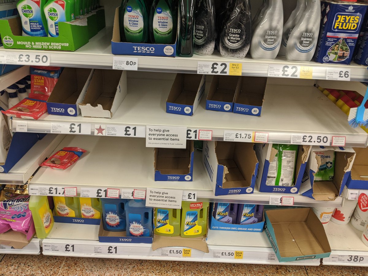 Looking through old photos and found these taken at Tesco two years ago this weekend (Sunday 8 March 2020). Pretty sure I grabbed some toilet paper at that point... #signsofcovid