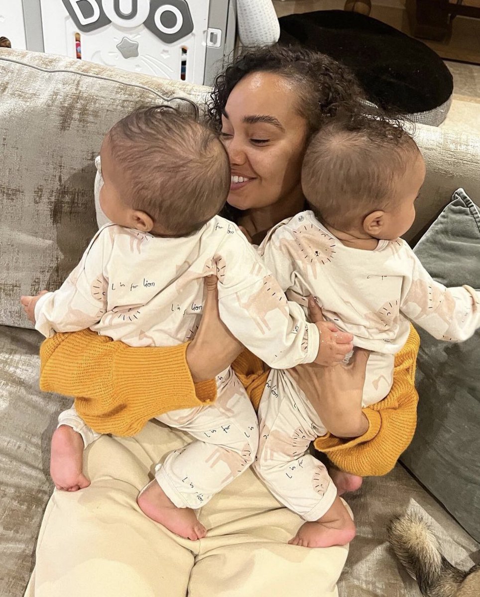 Leigh-Anne with her twins via her Instagram! 💛 <a href="/LittleMix/">Little Mix</a>