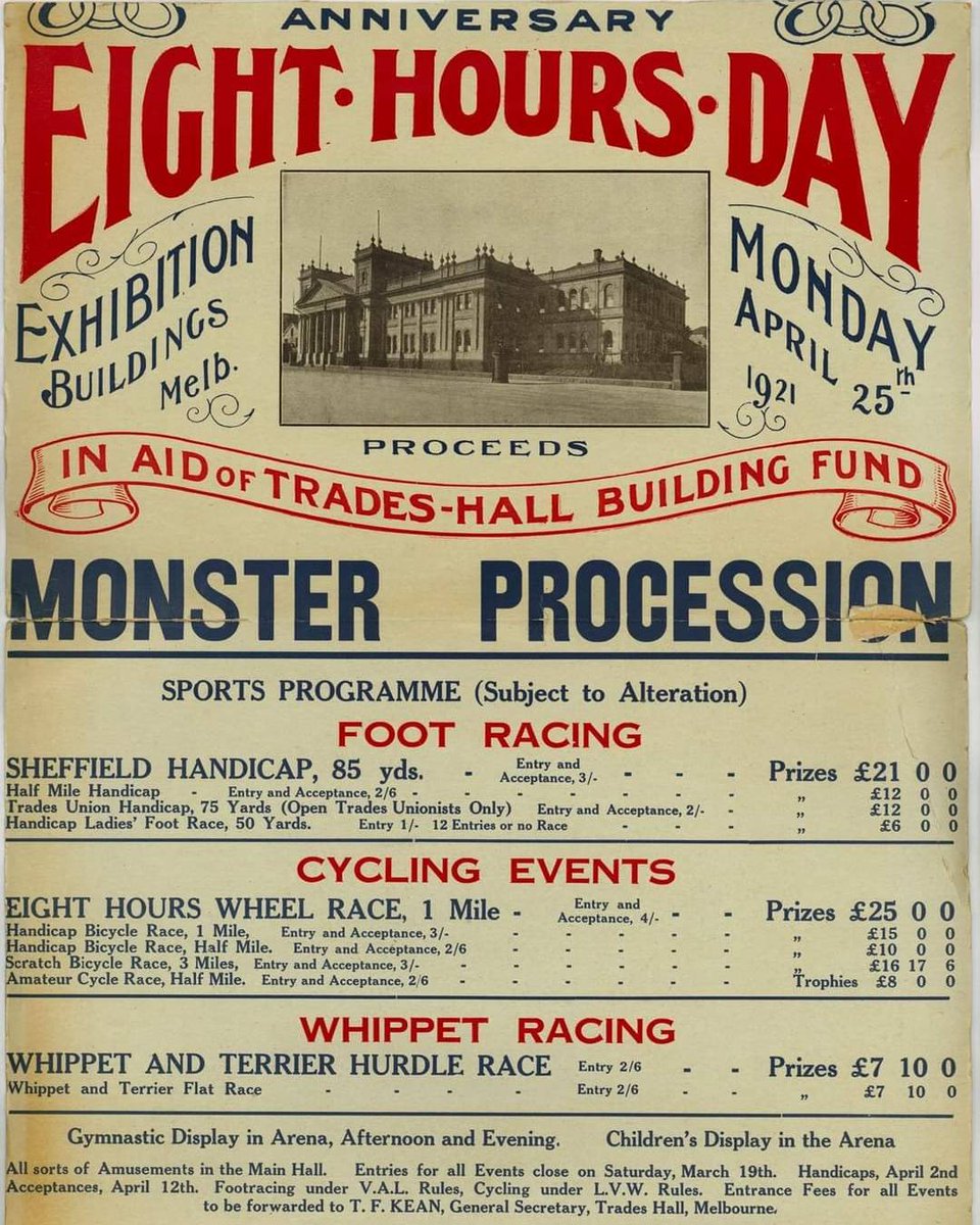 Happy Labour Day. This is your day celebrate the achievements of working people in union, so we hope you make the most of it!

Sorry there's no whippet racing this year.