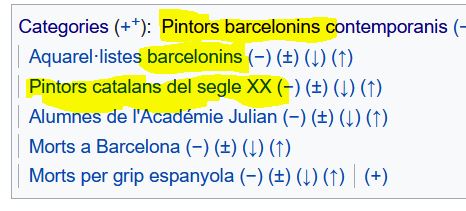 DonesAmb's tweet photo. @SabateMarin @DonesArtistes @Modernismenveu @revistahaide @OValvos @cafe_maurici @ApelesMestres Lluïsa Vidal té un article molt extens a la @Viquipèdia en català, però està indexada en categories en masculí. Per què no pot estar indexada en femení, com la tenen altres Wikipedies? Volem les #DonesAmbCategoria pròpia! https://t.co/IEE6EccJW9