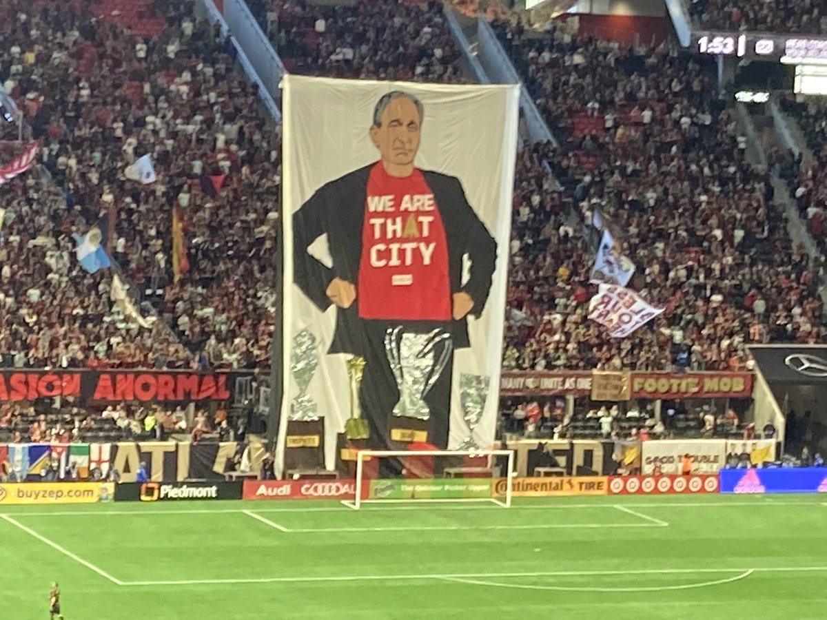 Imitation is the sincerest form of flattery. Today’s <a href="/AtlantaUtdFR/">Atlanta United FC</a> Tifo, and the original <a href="/MintCityColl/">Mint City Collective</a> shirt.