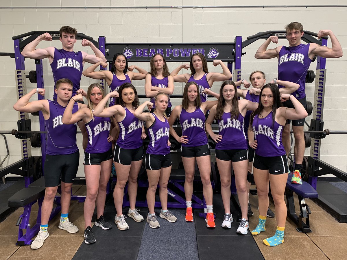 The 2022 Blair Track &amp; Field Team!!
…and a great group of Seniors!!

#BlairBears #TeddyInTheFrontRow

<a href="/BHSBlair/">Blair High School</a> <a href="/EntPubSports/">Washington County Enterprise Sports</a> 

Can’t wait to see this group compete!!