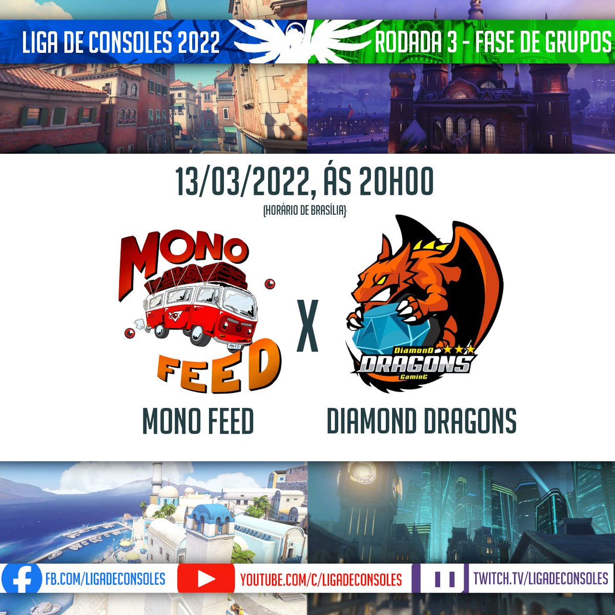 LConsoles's tweet photo. E A MAIOR LIGA DE OVERWATCH PARA CONSOLES CONTINUA HOJE

MONO FEED X DIAMOND DRAGONS ÁS 20H00!

Ao vivo em todas as nossas redes sociais!

YouTube: https://t.co/tsljmBI7pr
Twitch: https://t.co/99u8uTJbae
Facebook: https://t.co/blMdvTNlDh
Telegram: https://t.co/Bvw2guaLG6 https://t.co/9p3i7N5Y2m