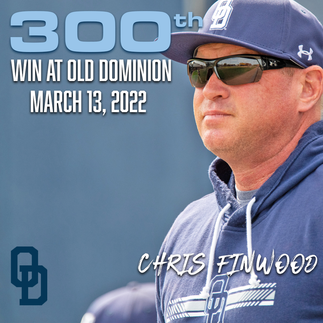 You can call him Mr. 300!

Congrats to head coach Chris Finwood for picking up his 300th win at Old Dominion!

#ODUSports | #ReignOn | #Monarchs