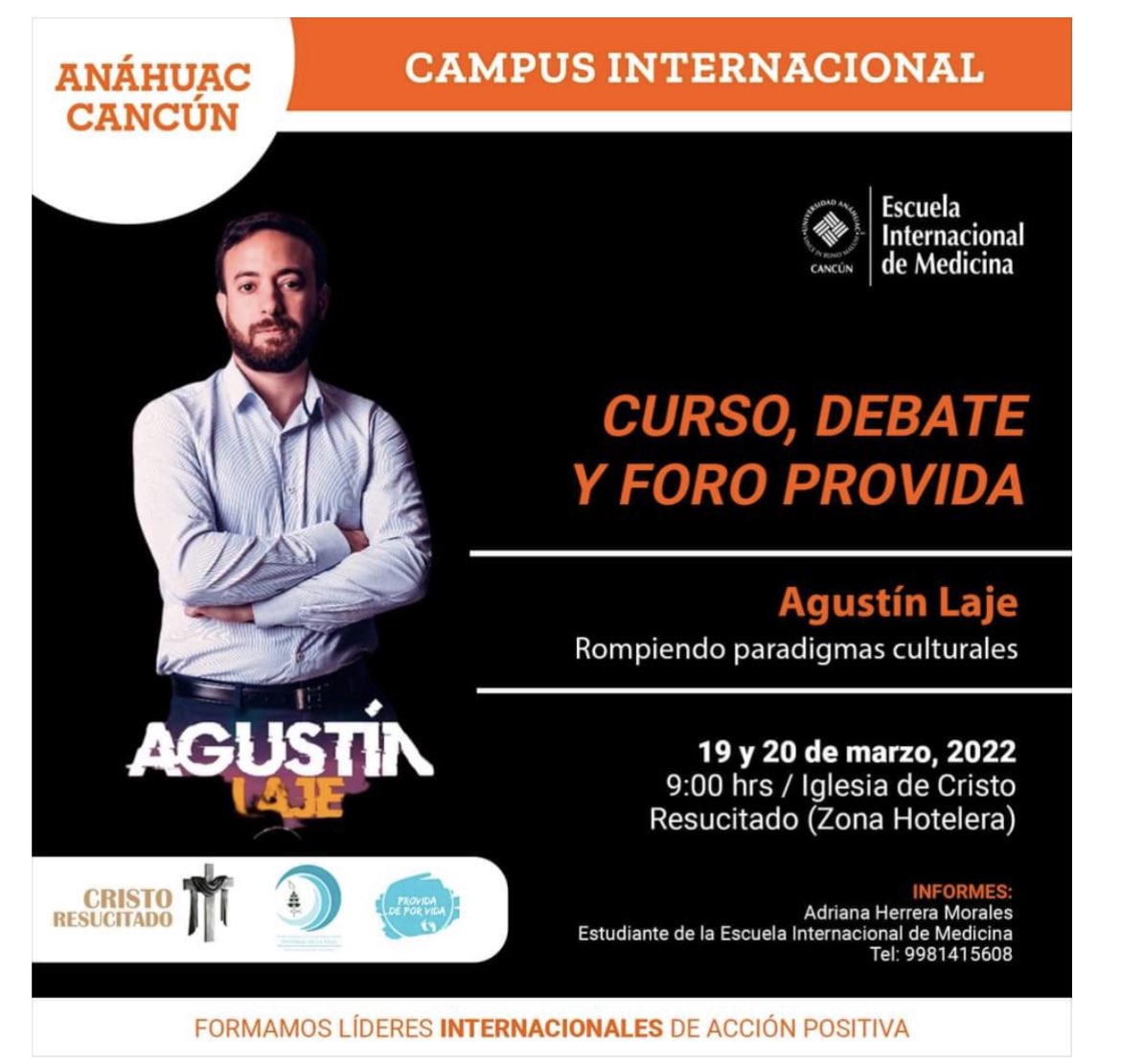 cabrowns's tweet photo. Qué 🐶 🐻 la @AnahuacCancun invitando a una plática con un anti derechos (ademas desde la escuela de medicina 🤡), pero ya nada me sorprende viniendo de ese lugar. https://t.co/Ka91Lifi7W