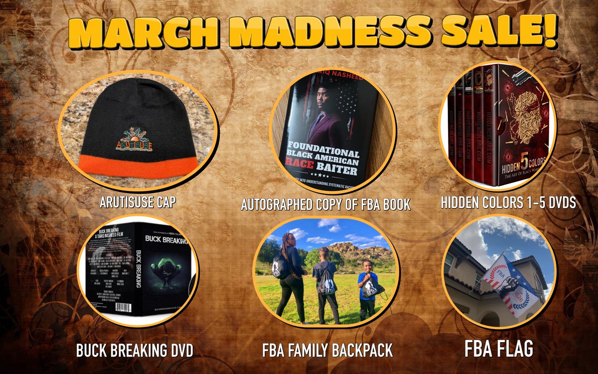 tariqnasheed's tweet photo. The limited edition 2022 March Madness Sale starts today at https://t.co/fEFfBDh1Mv https://t.co/slx704vYGd