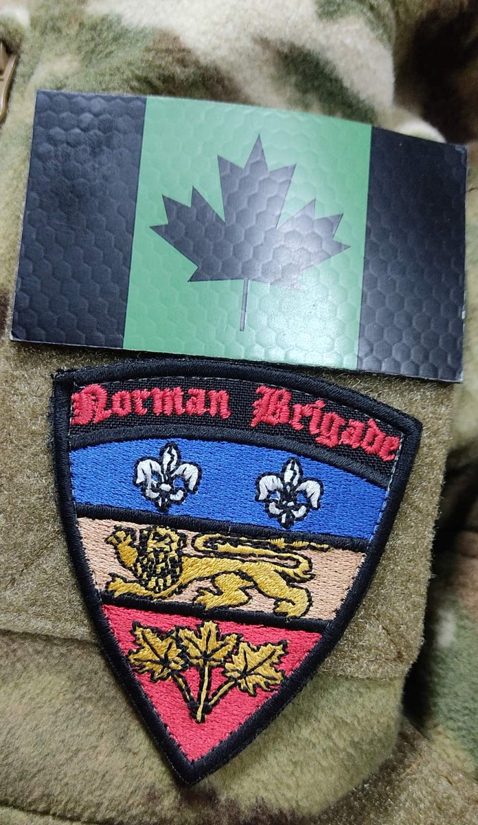 There were reportedly more Canadian volunteers joining the "Normand Brigade" today in Ukraine.
