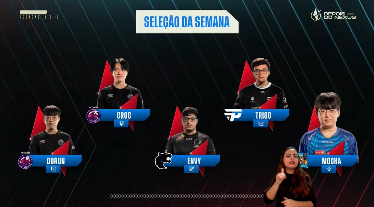 Esta é a Seleção da Semana 8! Tá bem misturada... o que acharam? 🤔

#CBLOL #DepoisDoNexus

🔴 lolesports.com/live