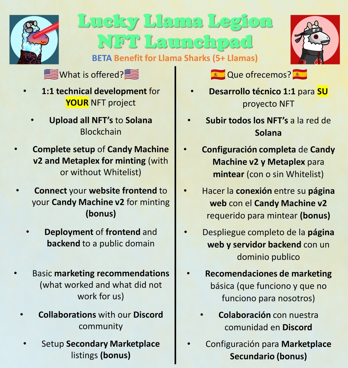 Lucky Llama Legion NFTs 100% SOLD OUT 🚀 tweet media