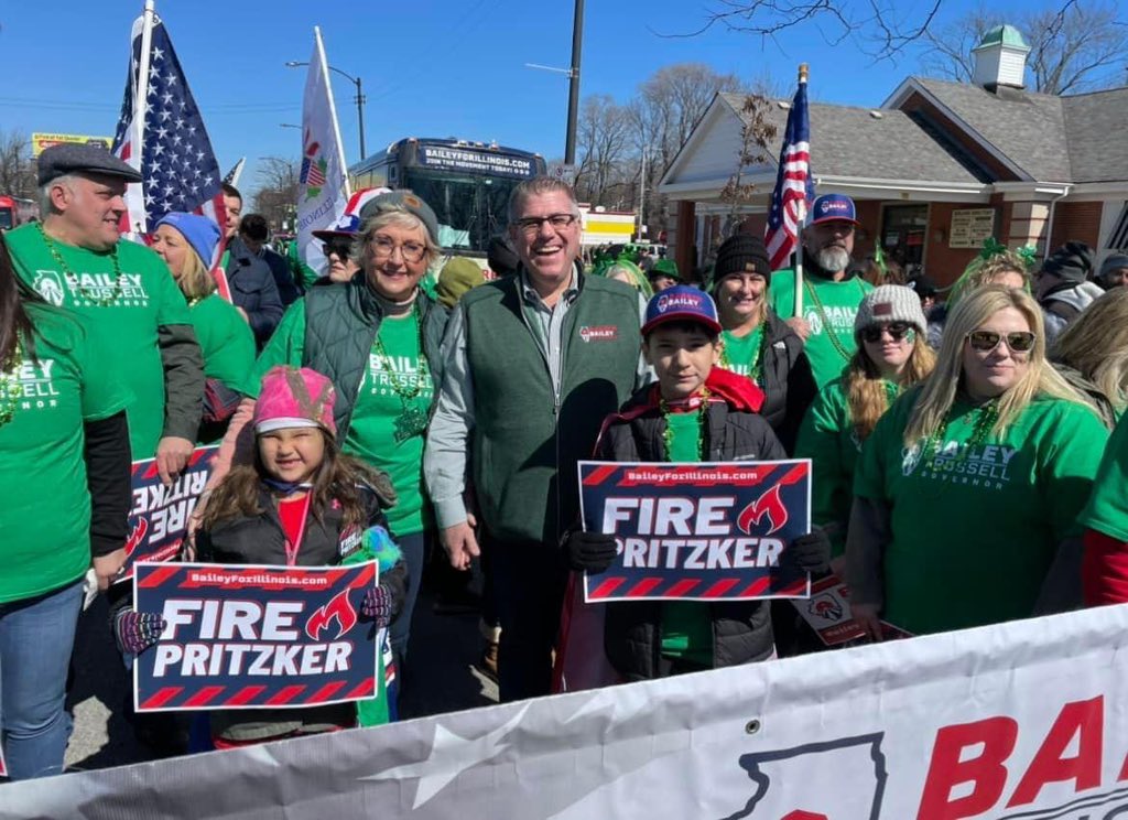 DarrenBaileyIL's tweet image. Thank you so much to everyone who joined us for the South Side Irish Parade in Chicago today. People ask me how the campaign is doing in Chicago and today’s parade was another example of the success we are having. #twill