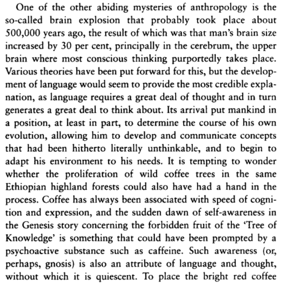 michaelharriot's tweet photo. Some scientists believe the Tree of Life was an actual plant that we KNOW affects the brain. One candidate for this miracle plant just happens to originate from the same region where the oldest version of the Book of Enoch was found. 

Ethiopia

We call it "coffee." https://t.co/ZD0T7vb7bC