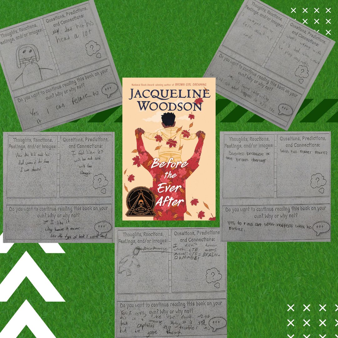 ctriggioNPSD's tweet photo. Ss gave a 👍for @JackieWoodson Before the Ever After during this week's First Chapter Friday. A handful of Ss began researching CTE. Asked if they could complete a PLE on the topic. Always up for Ss choice. #igKnight #ELARECESS @megburkeNPSD @LydiaWarbrick1 https://t.co/FeL3MEoC7a