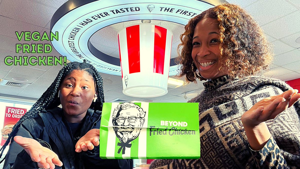 child_vegan's tweet photo. KFC Vegan Fried Chicken Review
https://t.co/U54s0FEoC6
Come try this vegan KFC chicken with us! #Kfc #food #plantbased 
Thank you💚💚💚 https://t.co/2O55JnRJ4R