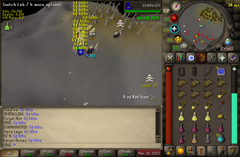 OSRS_VR's tweet image. You need super stams to compete with #VR activity on OSRS!

Today we smashed the wild once again, while the clans with the big talk avoided, and left their minions to take the hits!

GF to Liths and WM who were out independently and scrapped 1v1💪