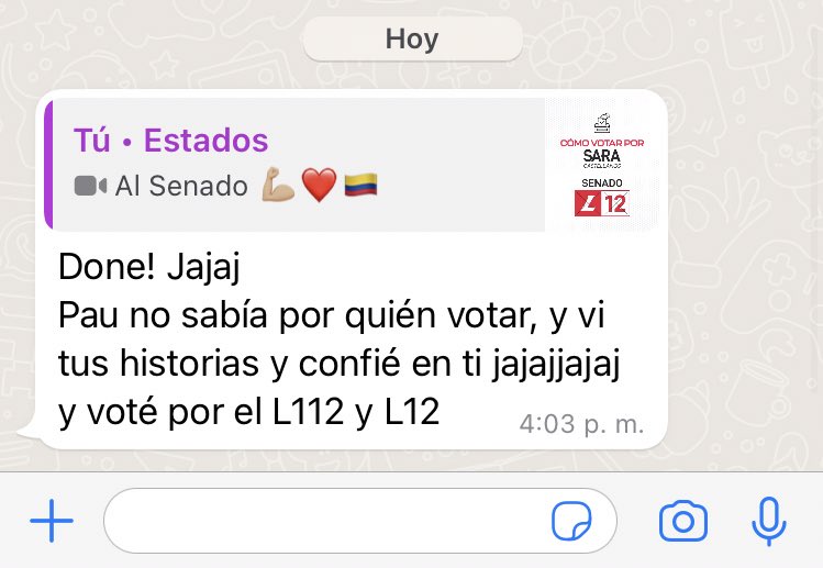 PaulaCG12's tweet photo. Mensajes que me alegran este 13 de marzo. 🥳 #L12 y #L112 💪🏼🔝 https://t.co/RfbWs2qQ0r