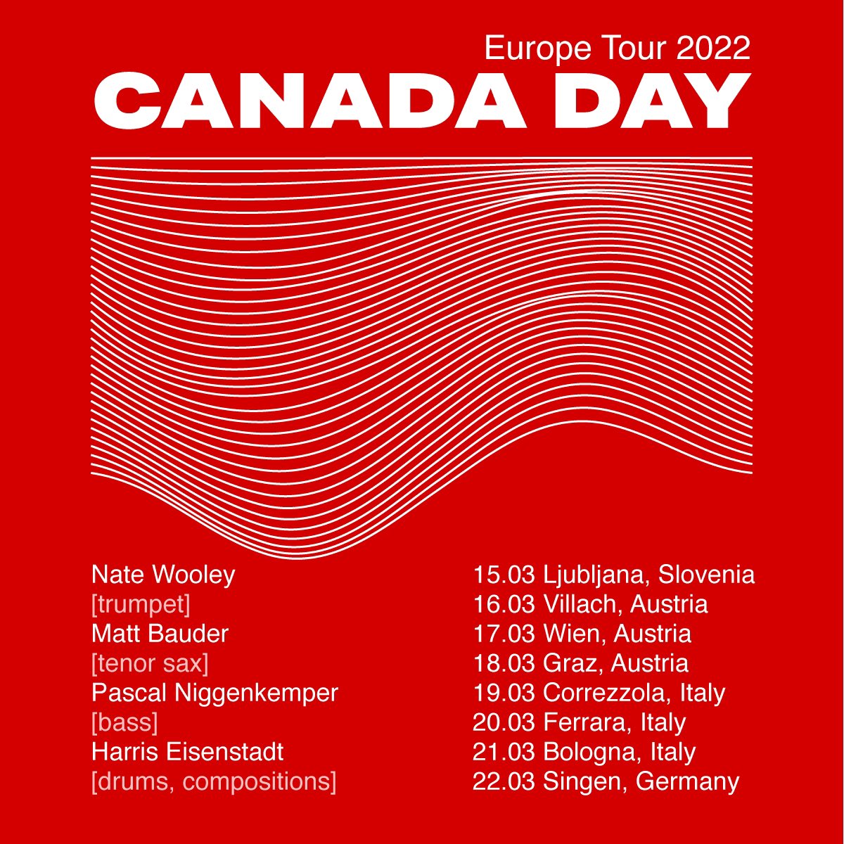 Tour starts Tuesday in Ljubljana!