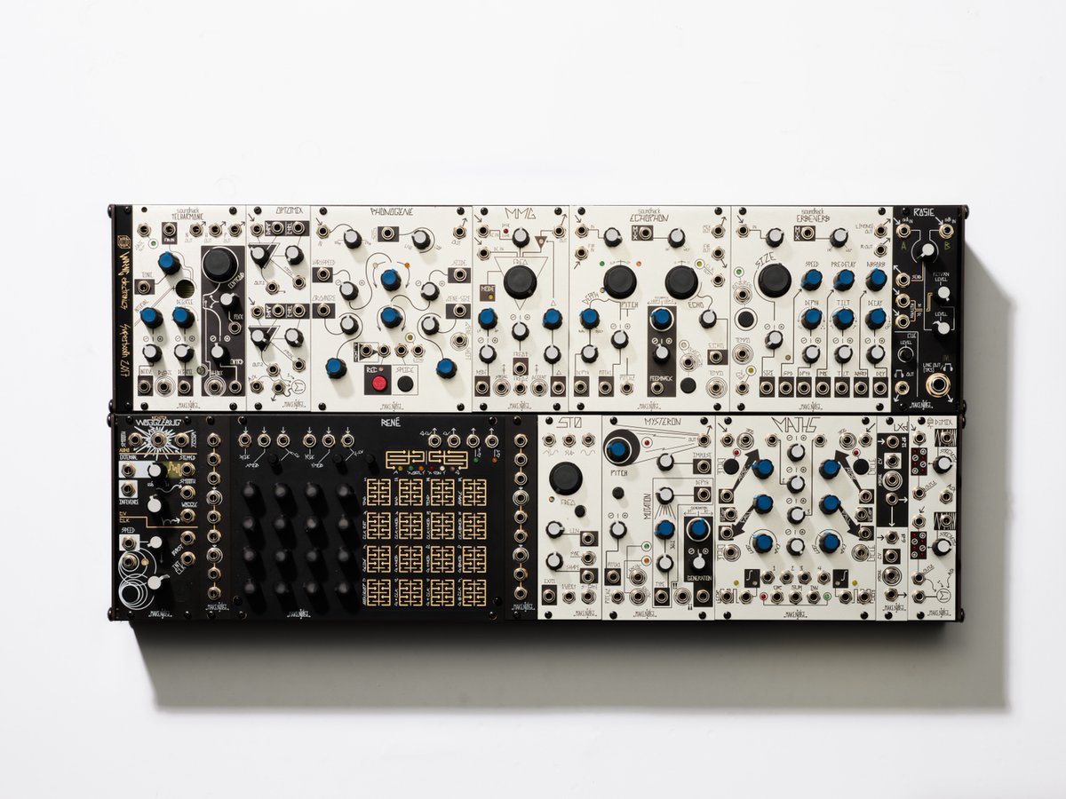 mess_ltd's tweet photo. New to eurorack? Why not try this nifty Make Noise system! It has all the right bits to make all the right noises! Learn more about the MESS Studio Collection via our Music Makers Machines listing on Google Arts and Culture. #makenoise #messstudio #messltd 📷: Kristoffer Paulsen https://t.co/UpsvHssdJI