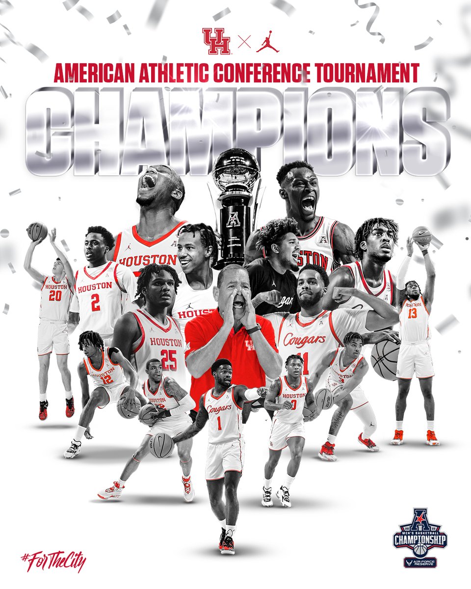 UHCougarMBK's tweet photo. COOGS WIN!
presented by @thejointchiro

#AmericanHoops 🏆 🧹

@UHouston is @American_MBB Tournament Champions!

#ForTheCity x #GoCoogs https://t.co/PxAcqYgV58