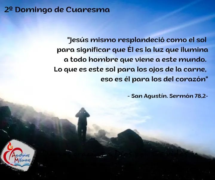 a_misioneras's tweet photo. En este 2do Domingo de Cuaresma nos dejemos configurar por Jesús #Cuaresma2022 #transfiguracion #agustinasmisioneras #CorazonInquieto #volveravos https://t.co/OOOihGPI9K