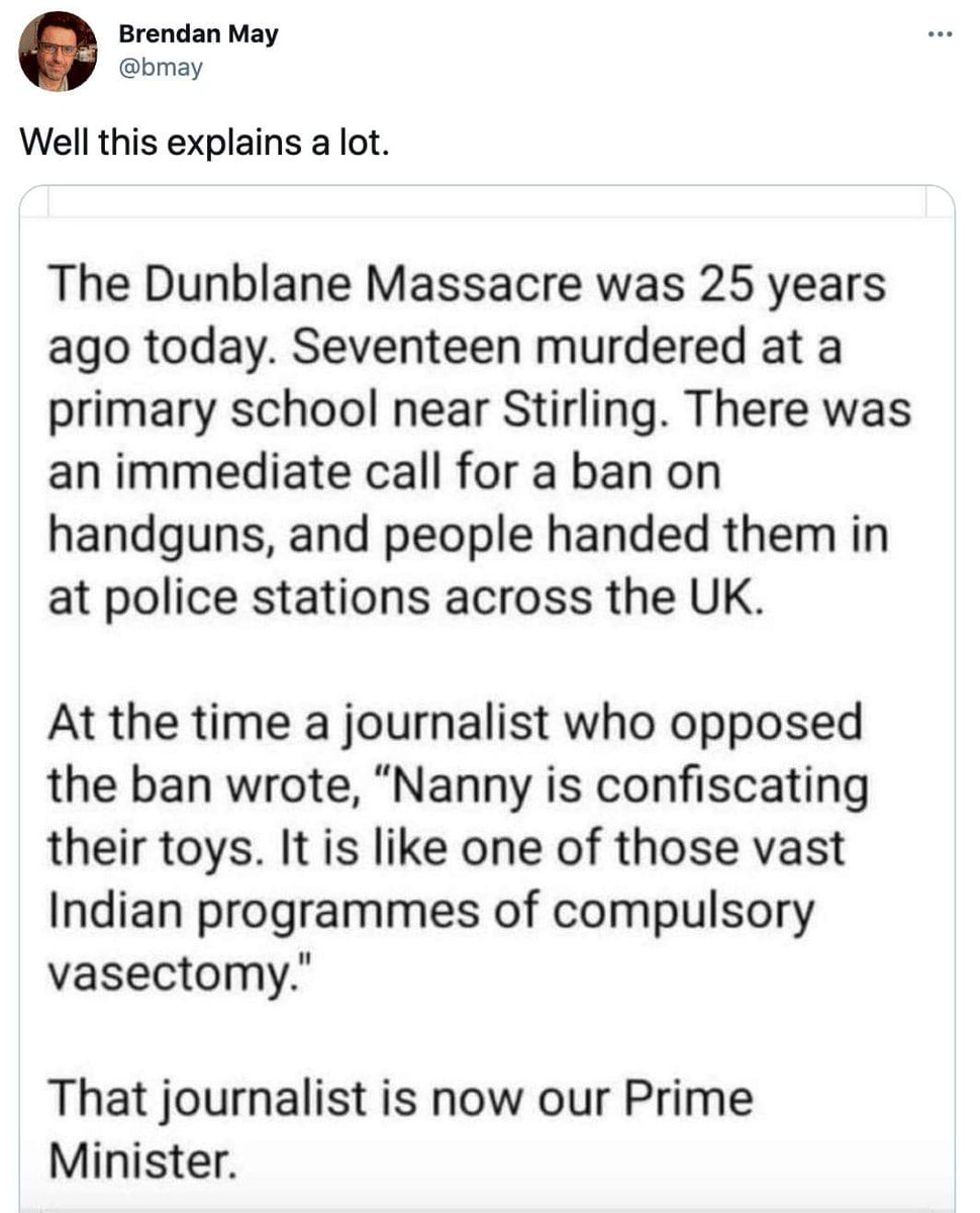 TheUnionIsDead's tweet photo. @BorisJohnson @ZelenskyyUa Nothing to remember Dunblane today from the conservatives south and north of the border @Douglas4Moray @BorisJohnson Hardly surprising with the likes of you at the top https://t.co/bHIbpDjlj4