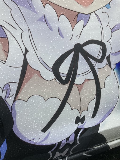 痛車に雨ってなんか変な気持ちになる😹 