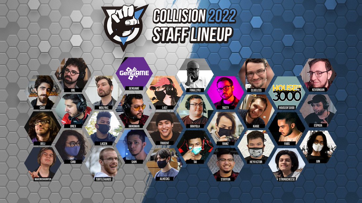 CollisionSmash's tweet image. Top 8 is starting soon, but first, we wanted to thank all the main staff! Without their hard work this weekend the event would not be possible

Top 8 starts shortly. 

Tune in: twitch.tv/collisionsmash