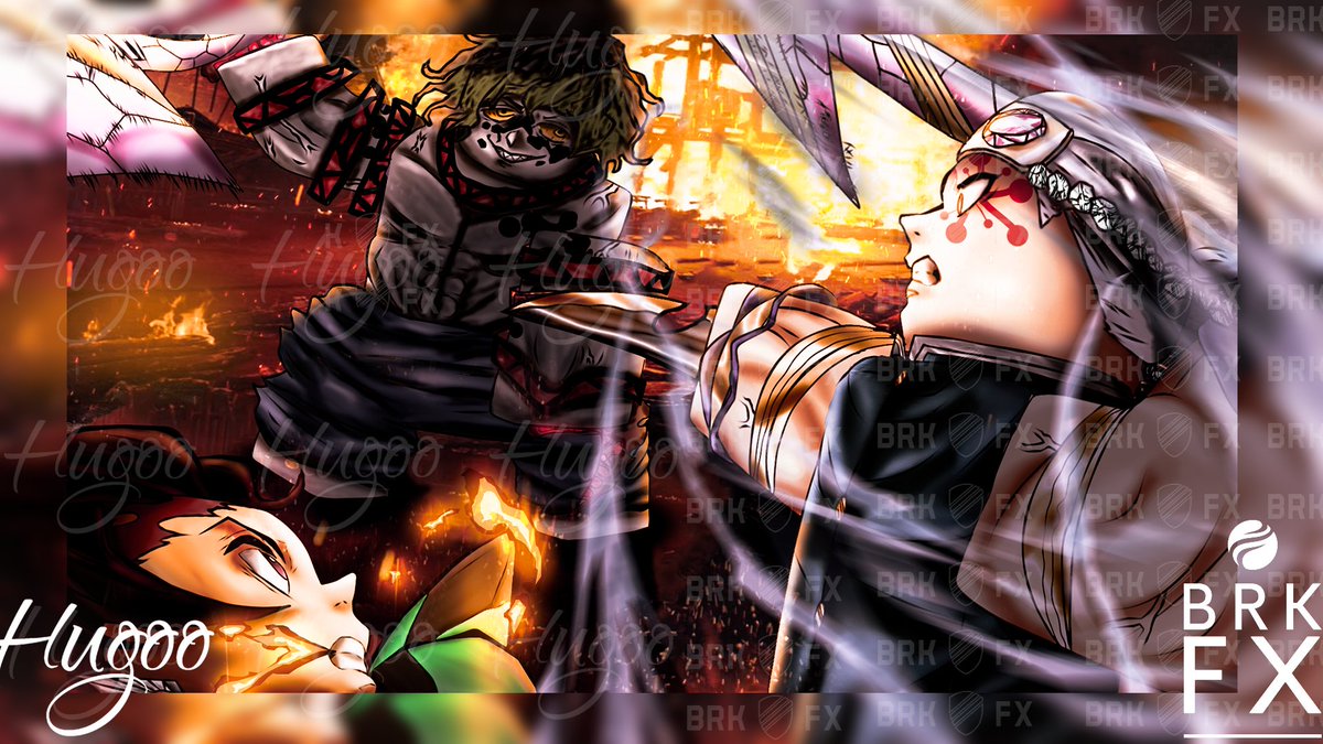 Tanjiro &amp; Uzui x Gyutaro | Collab with 
@BrK_FXs 

Demon Slayer

#robloxart 
#RobloxGFX 
#RobloxDEV