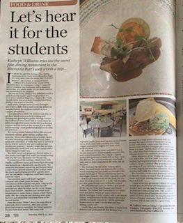 Super proud of the staff and learners - this article in the Western Mail is fantastic 👏👏 ⁦@ColegyCymoedd⁩ ⁦<a href="/CymoeddC/">Cymoedd Catering</a>⁩ ⁦@karenphilips67⁩ ⁦@karenw0708⁩