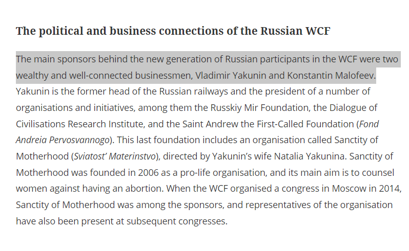20/ The US eventually sanctioned a key source of funding for the WCF -- Malofeev--because he funded the invasion of Crimea, private militias, and two of his ex-employees controlled the separatists’ military and political operations.  https://www.treasury.gov/press-center/press-releases/Pages/jl9729.aspx https://www.tandfonline.com/doi/full/10.1080/09637494.2020.1796172