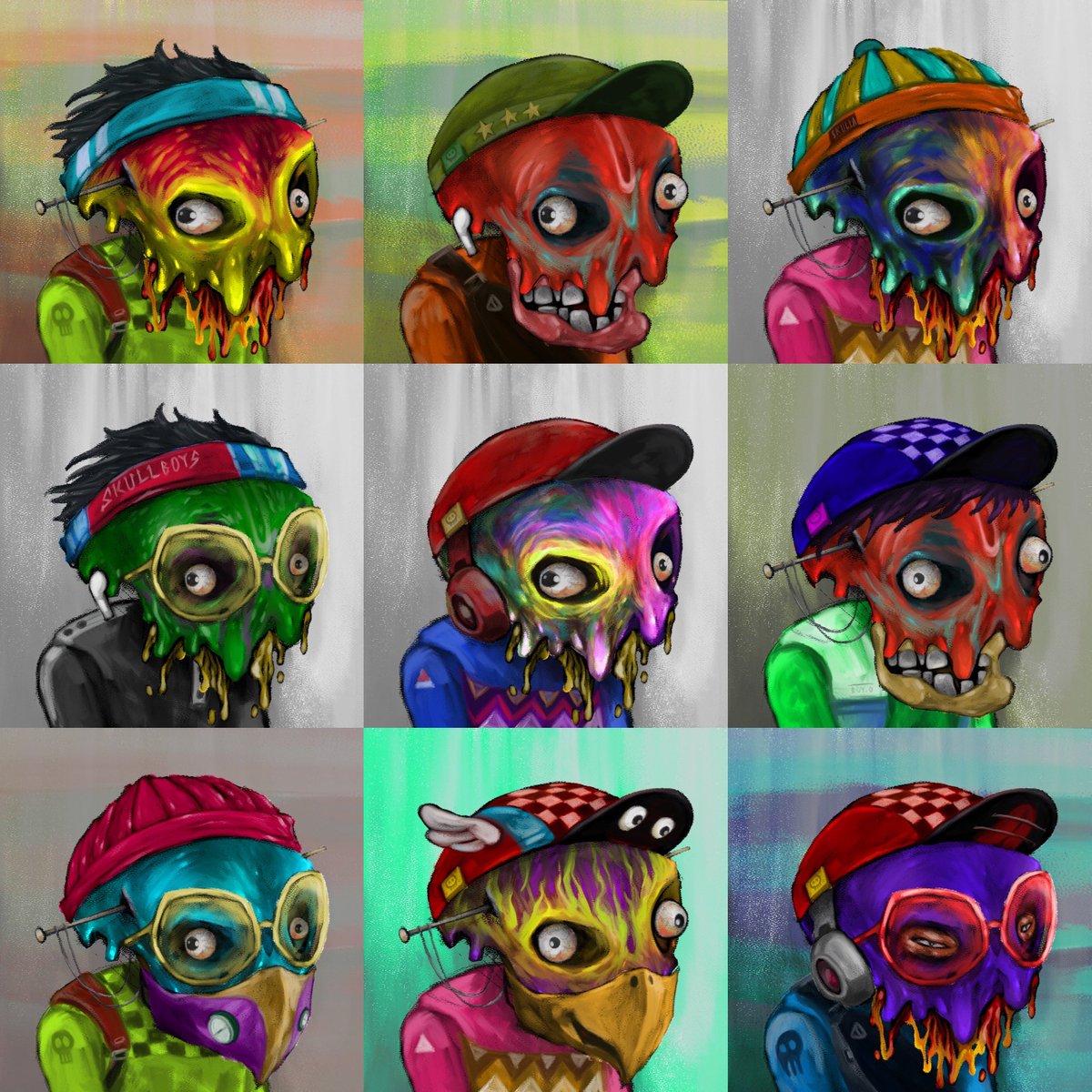 Messyfacey's tweet photo. #SneakPeek #Theskullboys #nfts #NFTCommmunity #nftcollectors https://t.co/eecMb6cEDF