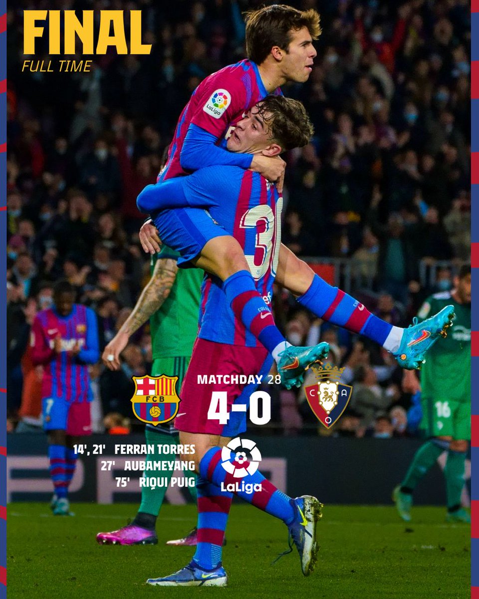 FULL TIME! #BarçaOsasuna