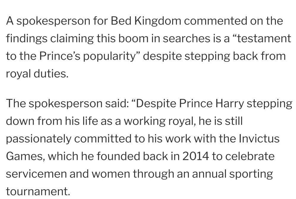 ArchLiliHazMeg's tweet photo. “These findings highlight the enormous influence Prince Harry has on the world, with a single short video prompting a monumental increase in searches for a project that is incredibly close to Harry's heart. – spokesperson for Bed Kingdom
#PrinceHarry #InvictusGames #TheHague https://t.co/ZBg6karJZD