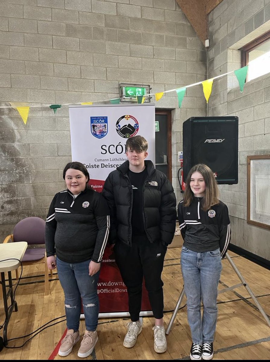 KilcooGAC's tweet photo. Well done to our quiz team who qualified for the county final tonight in Scor Na Og, coming runners up in East Down. Well done to Lorcan Kelly and the Mackin sisters Ciar and Clíodhna. https://t.co/s24EJFq7UZ