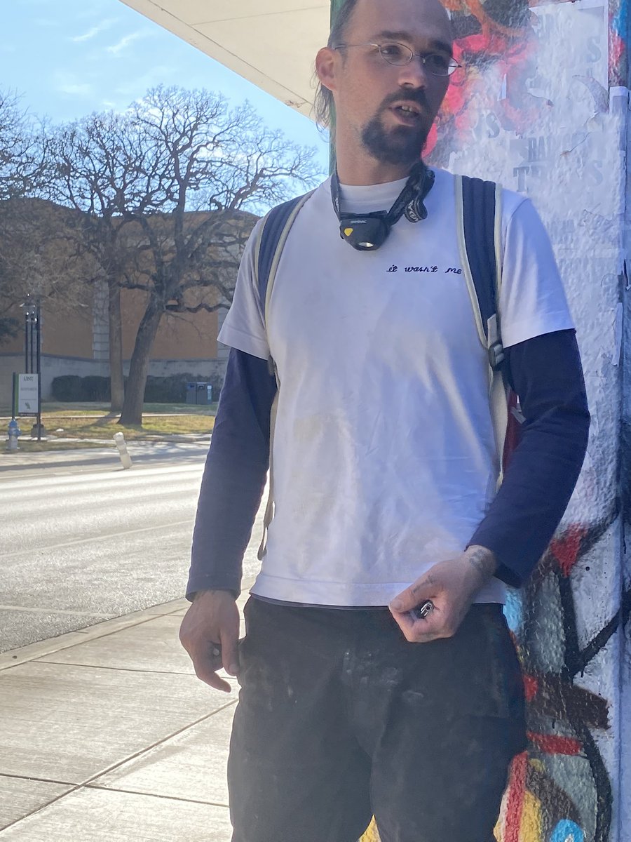 savetranstexans's tweet photo. This person is the person who painted over the graffiti with nazi symbols. He has a fair amount of nazi tattoos. Stay safe. https://t.co/suM0sg93N7