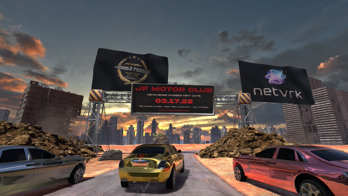 JungleFreaksNFT's tweet photo. 4 DAYS!

JFMC Mint goes live on 3/17 @ 12PM EST/4PM UCT

@NetVRk1 P2E Racing Game screenshot shown below! https://t.co/WgGRRECVGB