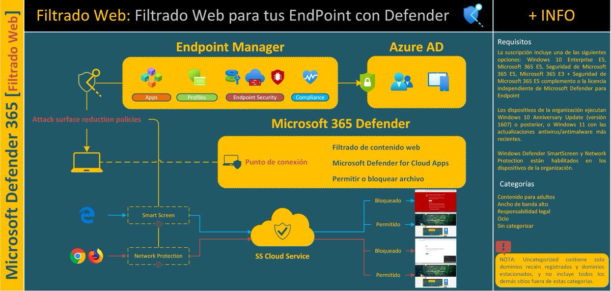 sbuitragoreis's tweet photo. #Microsoft #Defender 365: #Filtrado de contenido #Web https://t.co/kJxNFXCOM0 #EndPointSecurity #WebFilter #Intune #Defender365 https://t.co/gzooCxd5DO