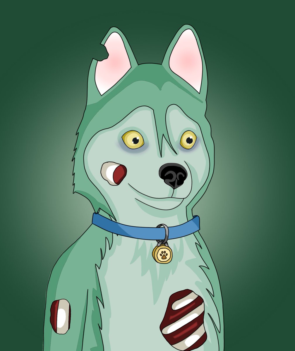 Hefty_Huskies's tweet photo. New incredible Zombie NFT coming tomorrow on Rarible! Would you buy it? Link in bio https://t.co/2i9FkhujqF