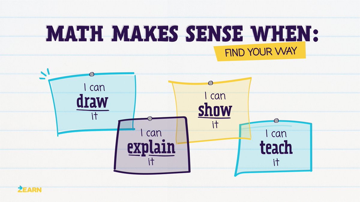 zearned's tweet image. Save this anchor chart to remind your Ss there are multiple paths to deeper understanding! #iteachmath #mathpeople
