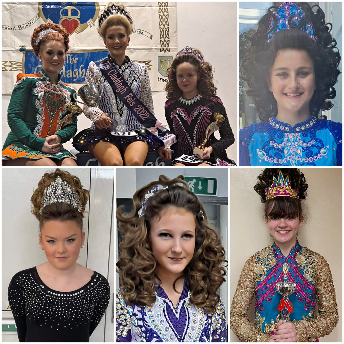 MaryDrakeSchool's tweet photo. Today's superstars after another fab day at the Claddagh Feis. ⭐ Well done ladies! 💚💜 https://t.co/zWcgQUuHxq