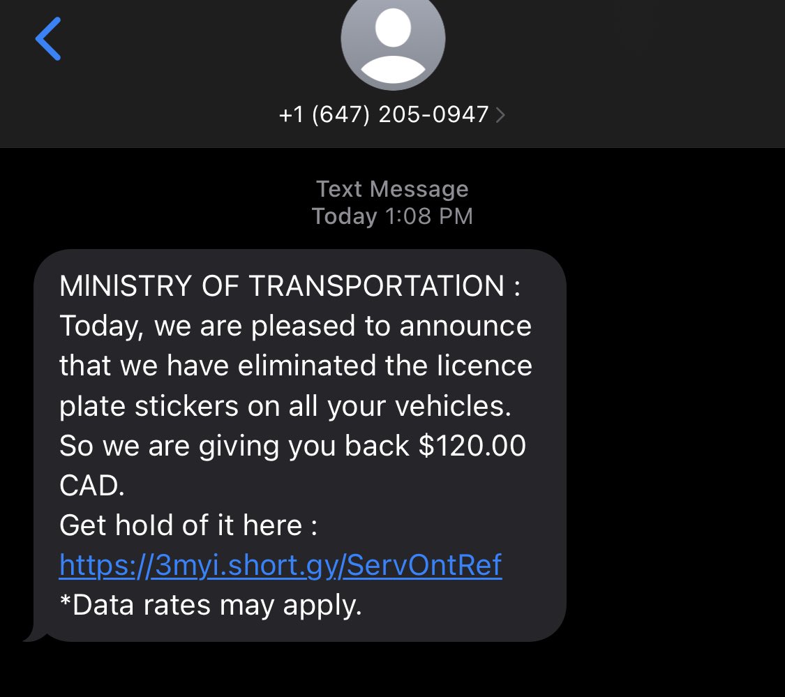 rk_rohit27's tweet photo. Is it TRUE or Another SCAM??? Be Aware!!
Caution ⚠️  #peelpolice #serviceontario #servicecanada #scam https://t.co/OqFOkyMWP3