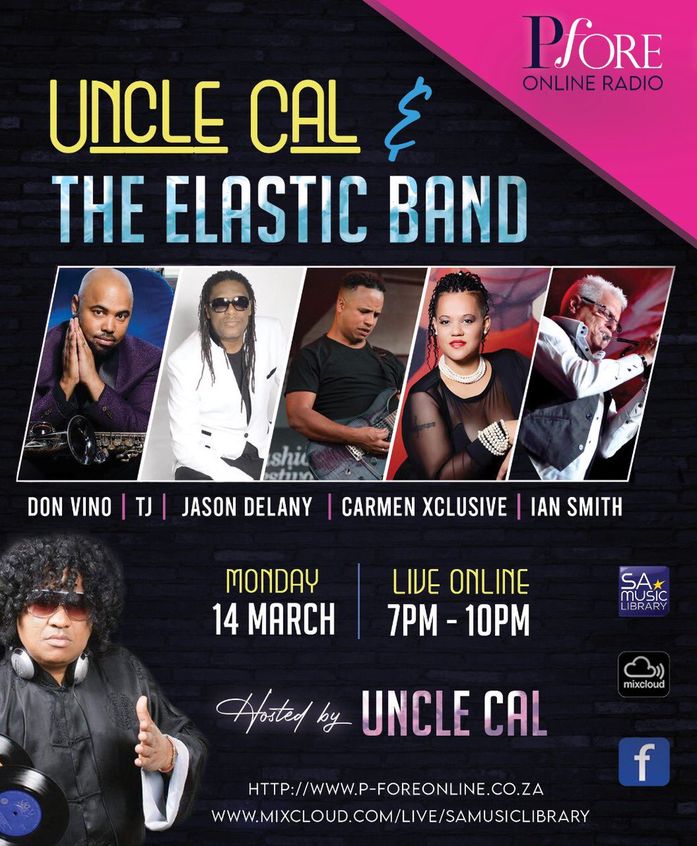 Uncle_Cal69's tweet photo. Free online show. An Afro Ninja with some amazing musicians collaborating and doing the stuff tomorrow night (14 March) from 7pm. Uitstiek issie main ding!
#pfore #UncleCal #oldskool
@MartinMyers @ErnieSmithzn @clarenceford1 https://t.co/9uYmr54k1b